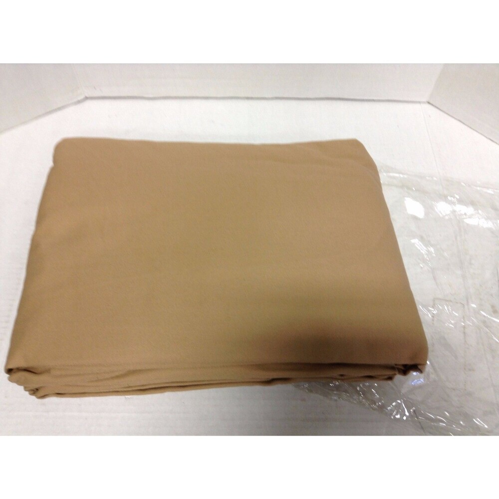 Ballard Designs Pleated Valance Cotton Drapes Panels Curtains Caramel 54x120